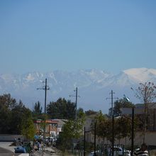 シャフリサブズの街から見る山並み