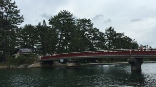 天橋立駅側にある天橋立の付け根の橋です。