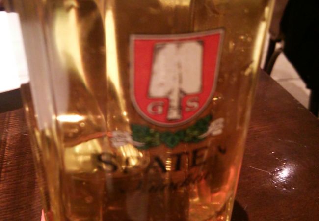 家庭的な雰囲気のドイツビールのお店