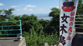 鬼が島伝説のある島。片道２０分の船旅はのんびりしていてよかった。