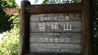 さすが日本１００名山の磐梯山。晴れた週末は、朝７時には満車になる。