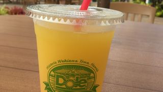 パイナップルジュースがおいしい。