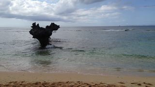 ハートロックがある浜です