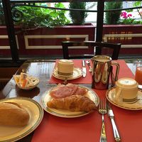 生ハムがとてもおいしい朝食