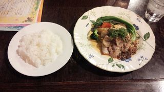 ディナーでもリーズナブル