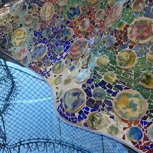 ベランダの破砕タイル