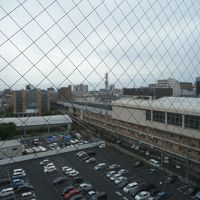 新幹線のホームが窓から見えました