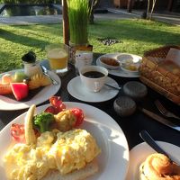 朝食。量がすごく多かったけれど美味しかったです