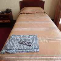 ベッドは狭い。