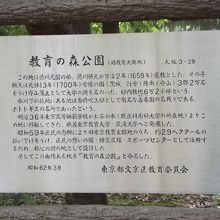 公園の説明板