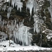 天然の氷柱