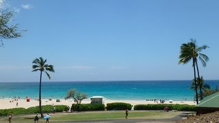 ハワイ島にもこんなきれいなビーチがあったのね