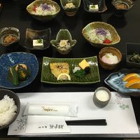 朝食はシンプル