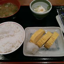 出し巻きの和定食税込み400円