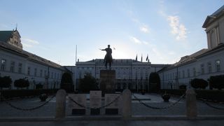 警戒厳重な一角