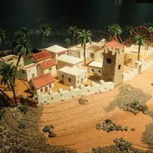 15世紀後半のラス・パルマスの町並み模型。