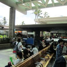 HISのバス乗り場