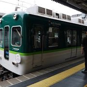 ＪＲ奈良線と京阪本線が乗り入れる駅