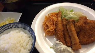 ランチのミックスフライ