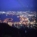 函館山ロープウェイ　ロープウェイから見える景色もすばらしいです。