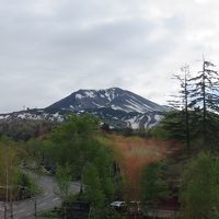 部屋からの旭岳の眺めが素晴らしい