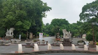 かつては住吉大社参道だった歴史ある公園