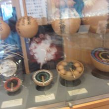 中の花火に関連する展示物