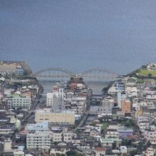 高知山より瀬戸内町古仁屋を望む