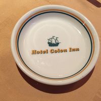 朝食時の皿が可愛かった。