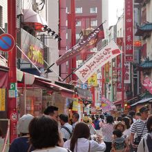 この雰囲気が、西の西安門まで続く