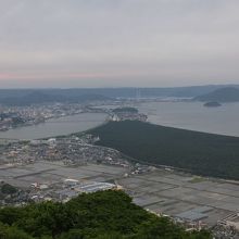 唐津の街方向。