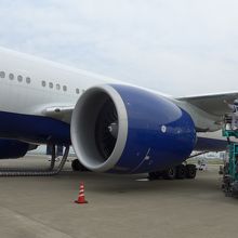 羽田空港での搭乗機