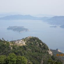 弥山山頂からのパノラマビュー 