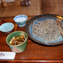 名物自然薯付きそばを