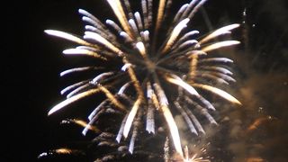 １０月の第１土曜日に開催される季節外れの花火大会