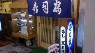 店は小さいがネタは新鮮