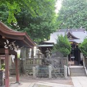 住宅街に鎮座している　橋戸稲荷神社
