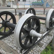 車輪が展示されています