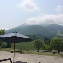 童話館前の景色