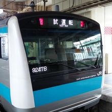 東十条駅にて試運転車両