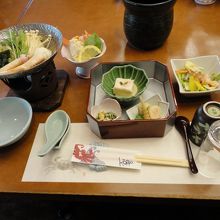 蟹づくしの料理です。