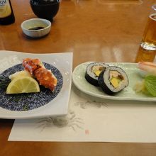 蟹寿司も出ました。