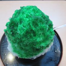 昔ながらのシロップを使用したかき氷