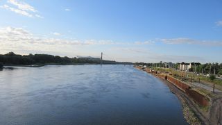 市街の東に流れる大きな川