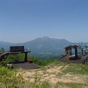 初夏のスキー場は、風が気持ち良いです。