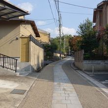 閑静な住宅街。