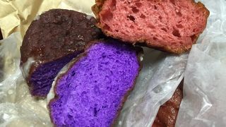 タロイモとストロベリーのマラサダ ♪