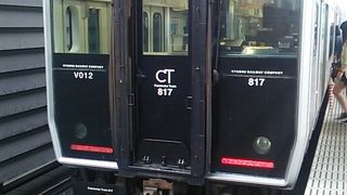 熊本周辺の鹿児島本線～日中を中心に２両編成のワンマン運転が行われています～