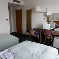 ごくごく普通のビジネスホテルの客室。