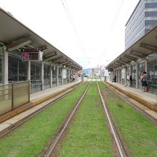 原爆ドーム前駅(ドームのすぐ前です)